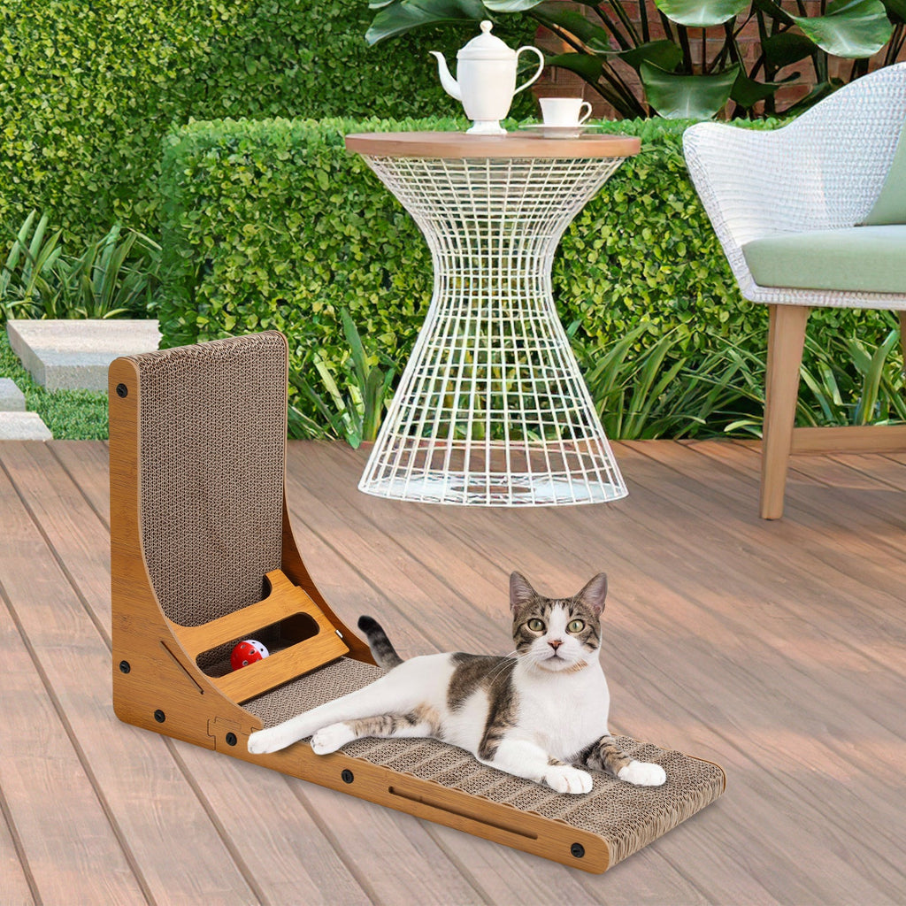 Cosmo Go Katzen Kratzbrett L förmig Kratzpappe