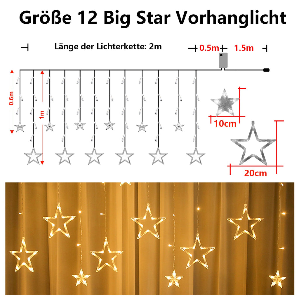 Cosmo Go Star LED Lichterkette Lichtervorhang