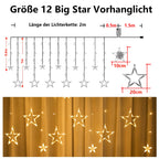 Cosmo Go Star LED Lichterkette Lichtervorhang