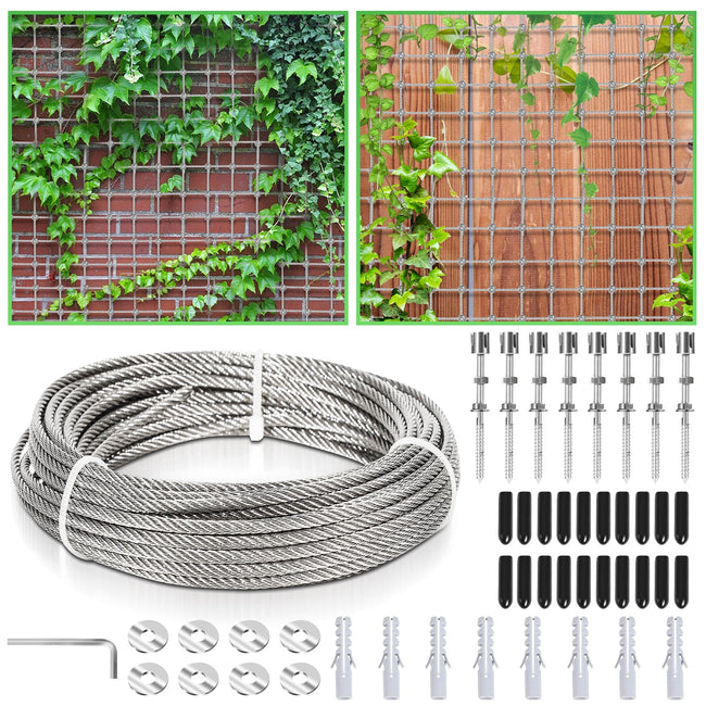 Cosmo Go Rankhilfe Edelstahl für Kletterpflanzen 12m Hover Image