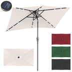 Cosmo Go Sonnenschirm 210x140 / 300x200cm Rechteckig mit LED Solar