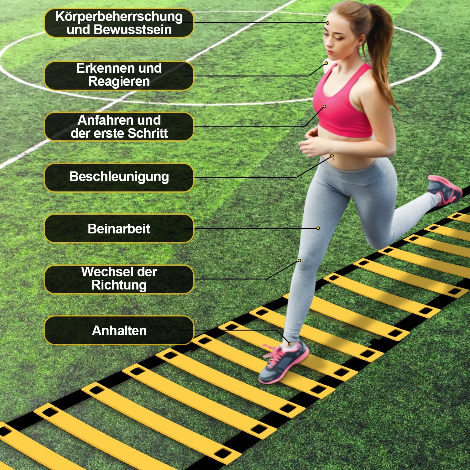Cosmo Go Koordinationsleiter Trainingszubehör Speed & Agility Training