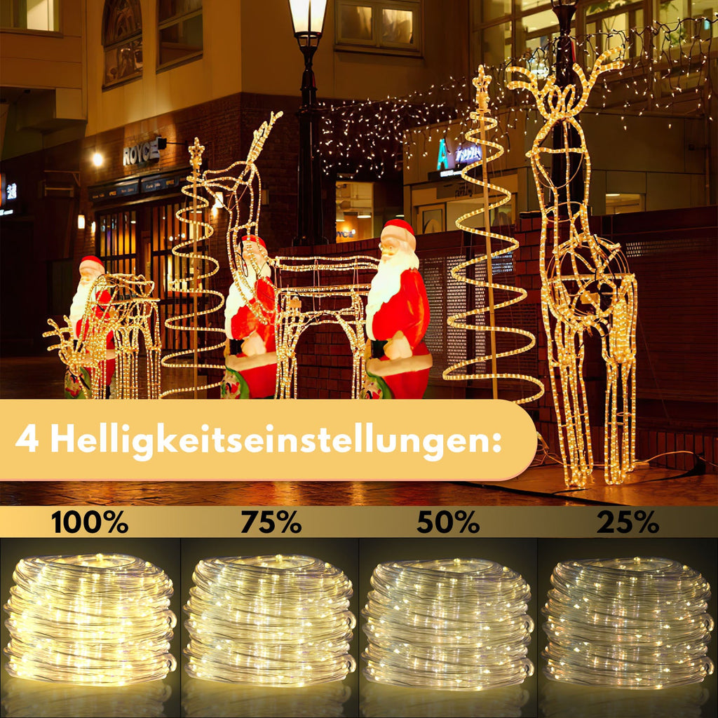 Cosmo Go LED Lichterschlauch Aussen mit Fernbedienung und Timer