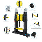 Cosmo Go Teleskopleiter Tragbar Alu Max Belastung 150 kg 3.8M (1.9+1.9M)
