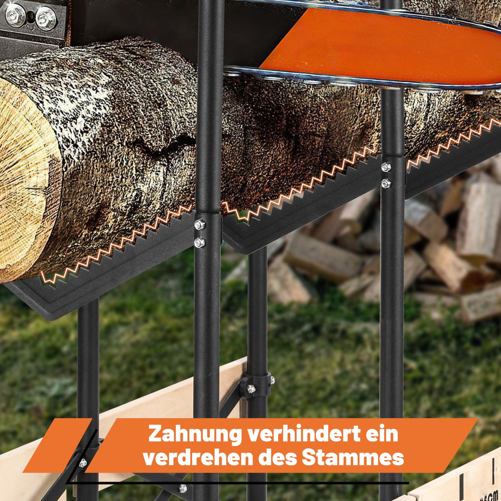 Cosmo Go Sägebock Klappbar Holzsägebock mit Auswurfsicherung & Maßskala