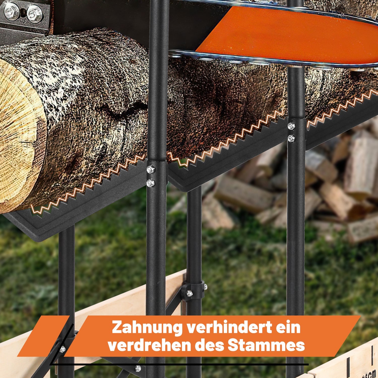 Cosmo Go Sägebock Klappbar Holzsägebock mit Auswurfsicherung & Maßskala