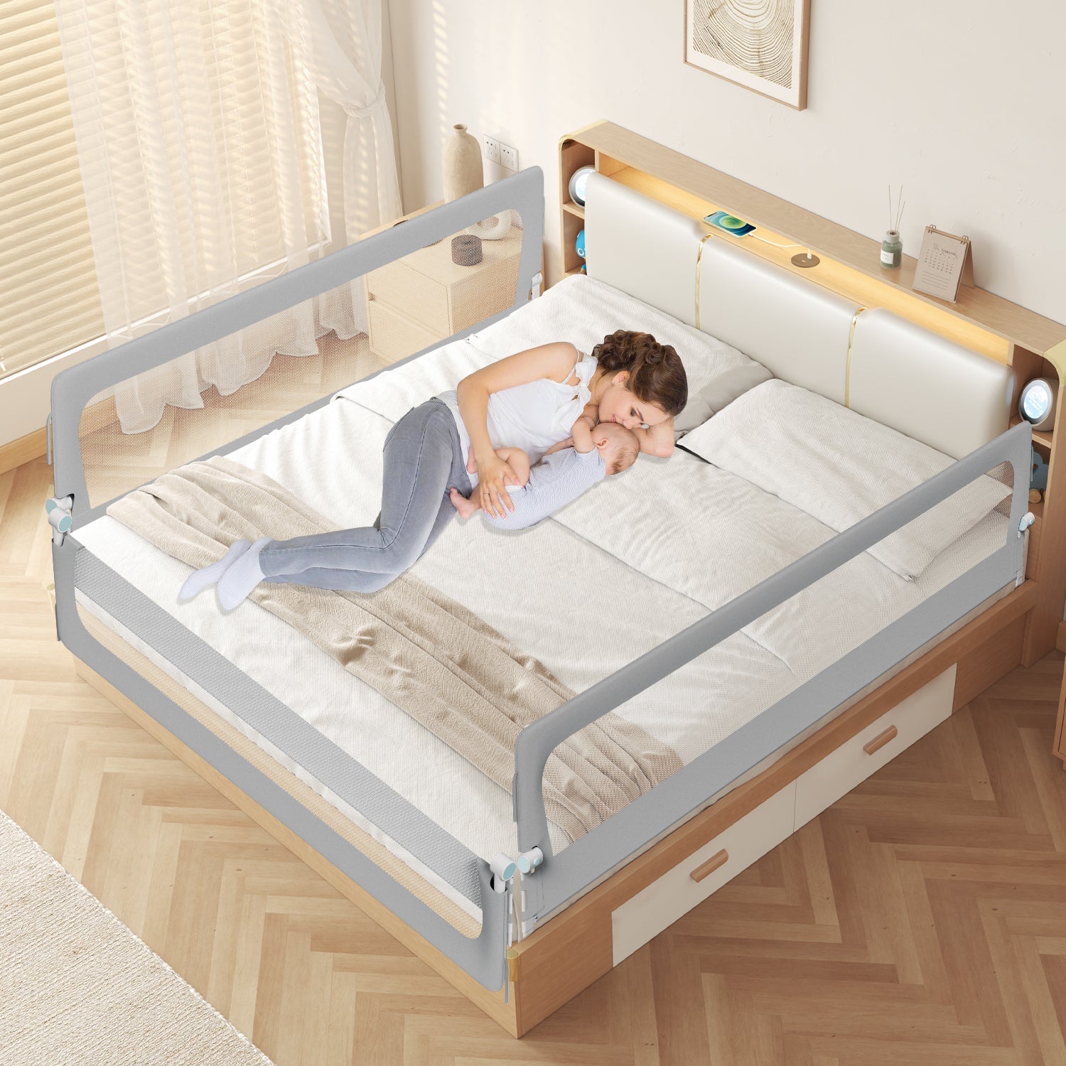 Cosmo Go Bettgitter Rausfallschutz Klappbar Höhenverstellbar