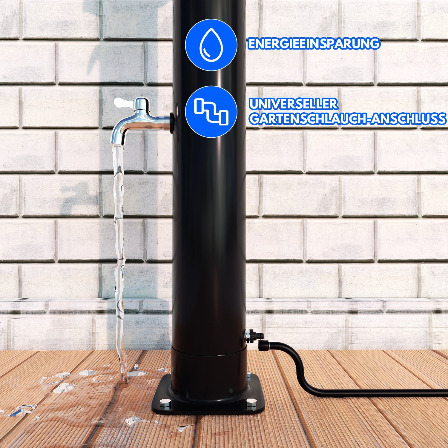 Cosmo Go 20L Solardusche mit Duschkopf