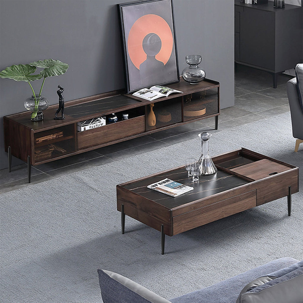 Cosmo Go 4er Set Metall Möbelfüße Schrankfüße Schwarz