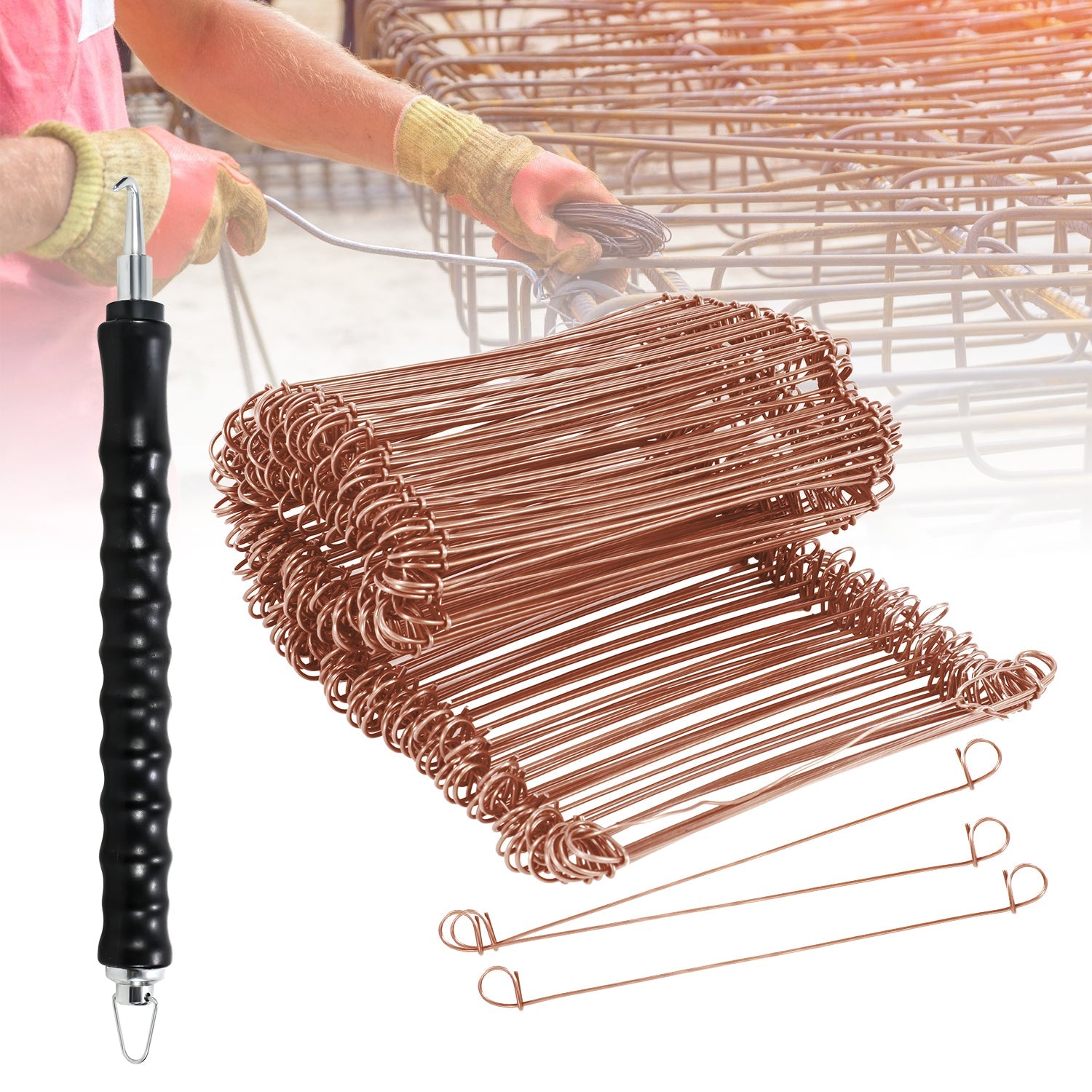 Cosmo Go Rödeldraht Ø1,0 x 100 mm/140mm Betonbindedraht 1000 Stk