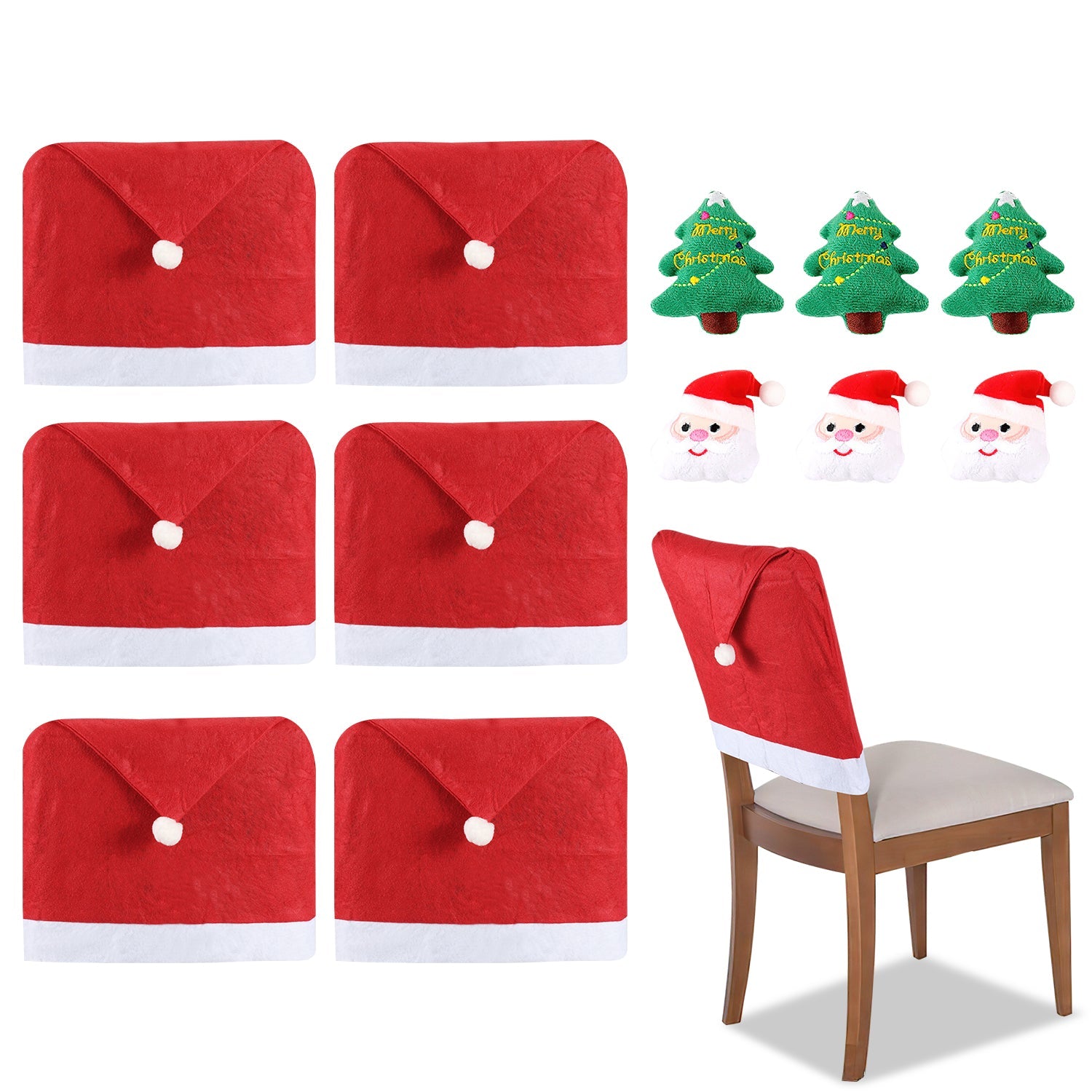 Cosmo Go Weihnachten Stuhlhussen 6er Set