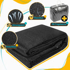 Cosmo Go Campingteppich Vorzeltteppich Schwarz