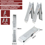 Cosmo Go 2X Auffahrrampen Laderampen Faltbare PKW Belastung 400 kg