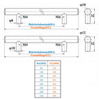Cosmo Go 10 Stück Küchengriffe Türgriff  Möbelgriffe