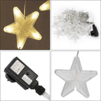 Cosmo Go LED Lichtervorhang 3.5M Sterne Lichterkette 150 LEDs