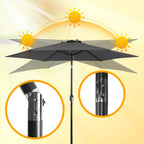 Cosmo Go Sonnenschirm 2.7m Winkelverstellbar mit/ohne LED