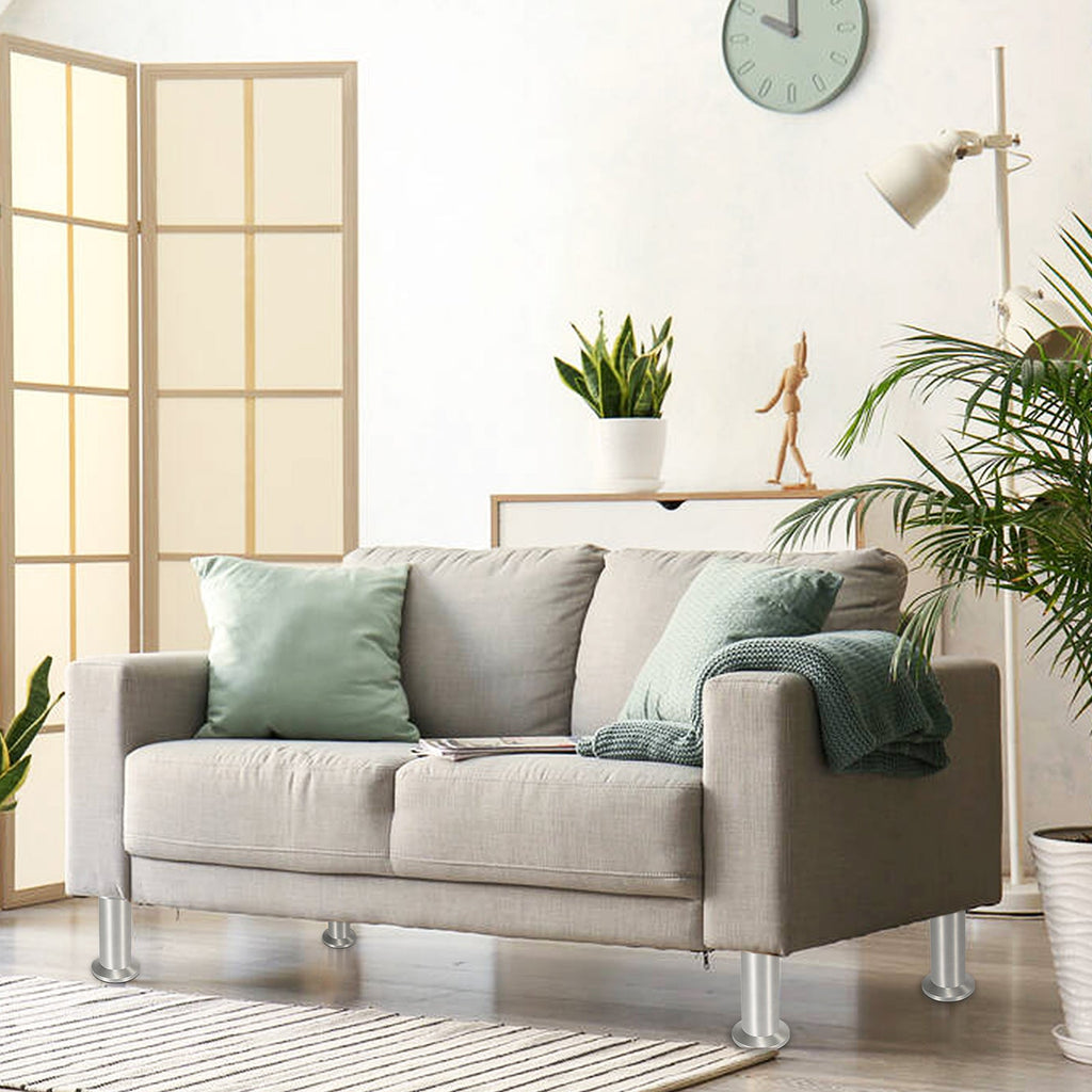 Cosmo Go 4er Set Möbelfüße Aluminium Höhenverstellbar