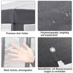 Cosmo Go Pavillon Gartenzelt mit Moskitonetz Wasserdicht 6-eckig