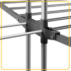 Cosmo Go Wäscheständer Turm 4 Etagen mit 2 klappbaren Flügeln