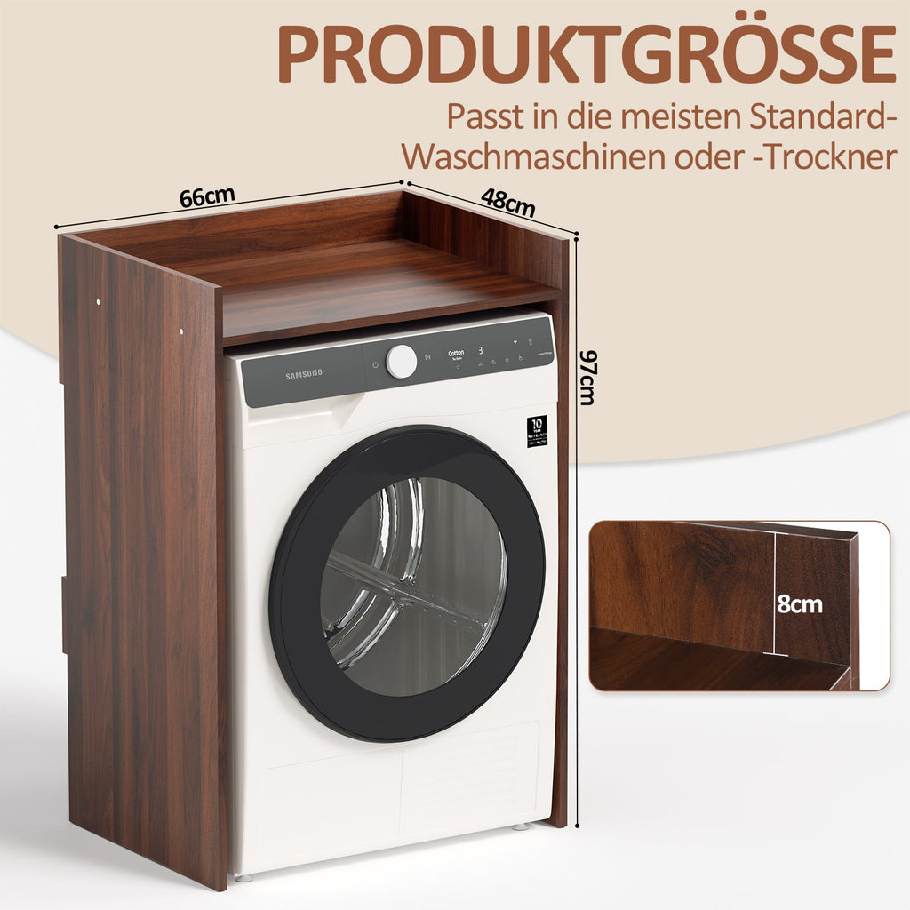 Cosmo Go Waschmaschinenschrank Trockner Schrank Regalablagen