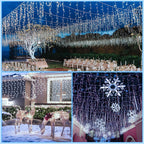 Cosmo Go Solar Eisregen Lichterkette mit Fernbedienung 5m-15m