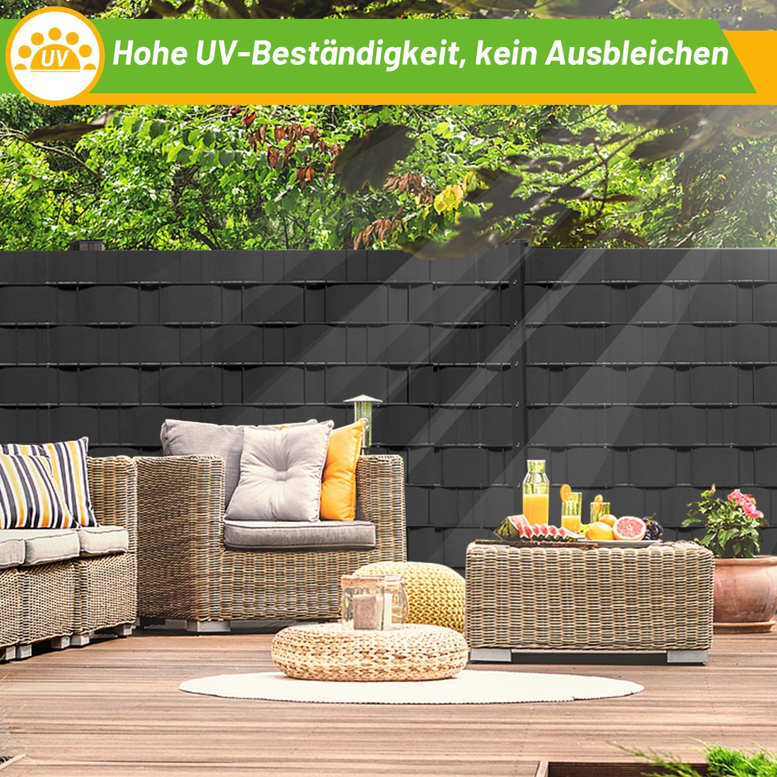 Cosmo Go Sichtschutzstreifen Hartes PVC 10-40 Stück