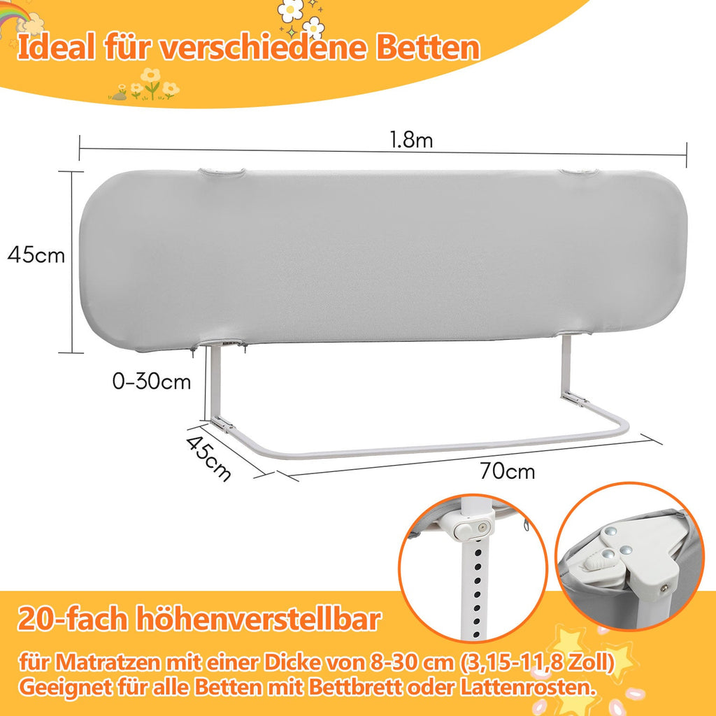 Cosmo Go Bettschutzgitter Rausfallschutz Faltbarer