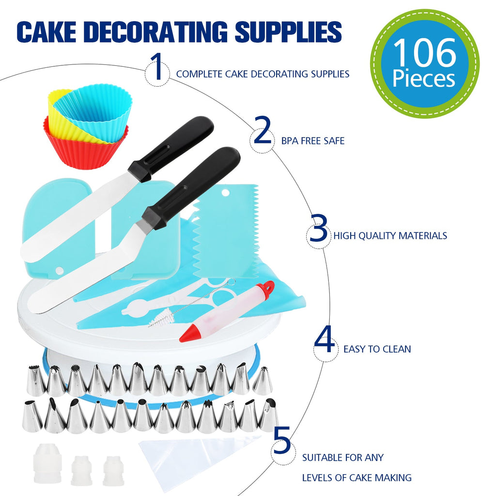 Cosmo Go 106 Teiliges Kuchen Spritztüllen Set