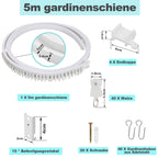 Cosmo Go Gardinenschiene Biegbar 3m/5m