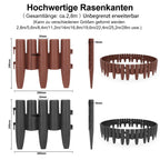 Cosmo Go Kunststoff Rasenkante Holz Optik