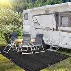 Cosmo Go Campingteppich Vorzeltteppich Schwarz