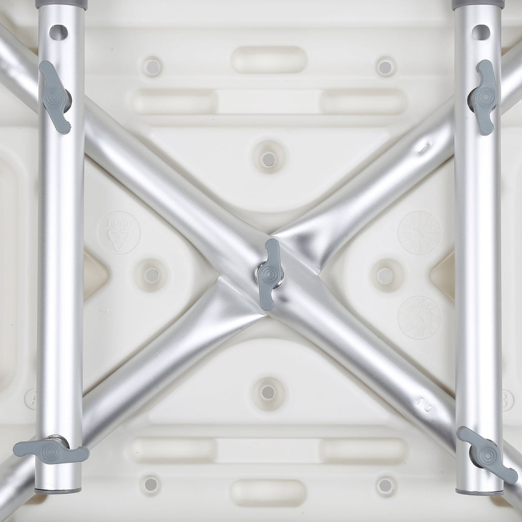 Cosmo Go Duschhocker Duschstuhl Höhenverstellbar Aluminium