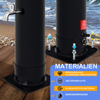 Cosmo Go 35L Solardusche Curve mit Regenduschkopf und Schutzhaube