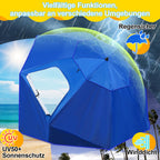 Cosmo Go 210cm Sonnenschirm Strandmuschel 2 in 1