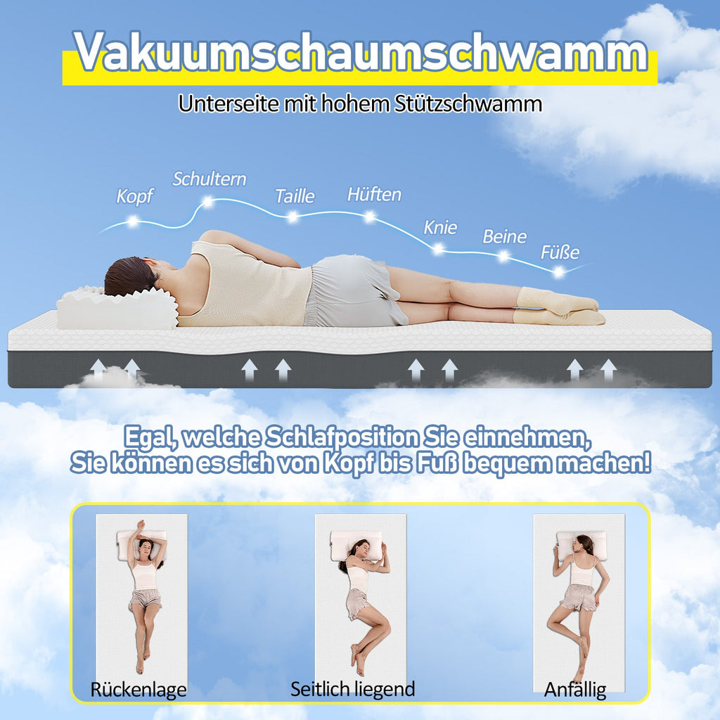 Cosmo Go Matratze Memory-Schaummatratze Ergonomische H3