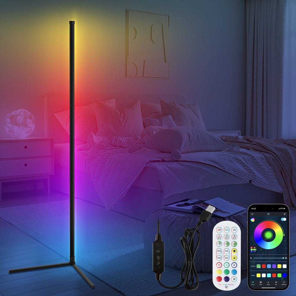 Cosmo Go Stehleuchte LED RGB Stehlampe Dimmbar 7W