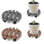 Cosmo Go WPC Pflanzenroller Rund mit Rollen Tragkraft 80 kg