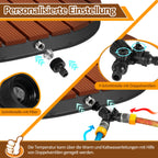 Cosmo Go Bodendusche Gartendusche mit Fußrad und 22 Kupferdüsen