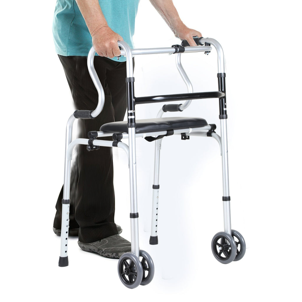 Cosmo Go Gehhilfe Leicht Rollator aus Aluminium bis 180 kg