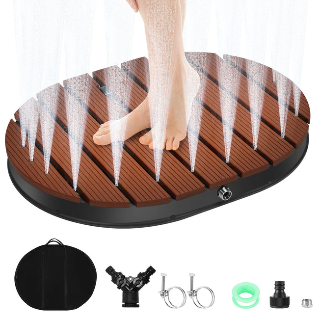 Cosmo Go Bodendusche Gartendusche mit Fußrad und 22 Kupferdüsen Hover Image