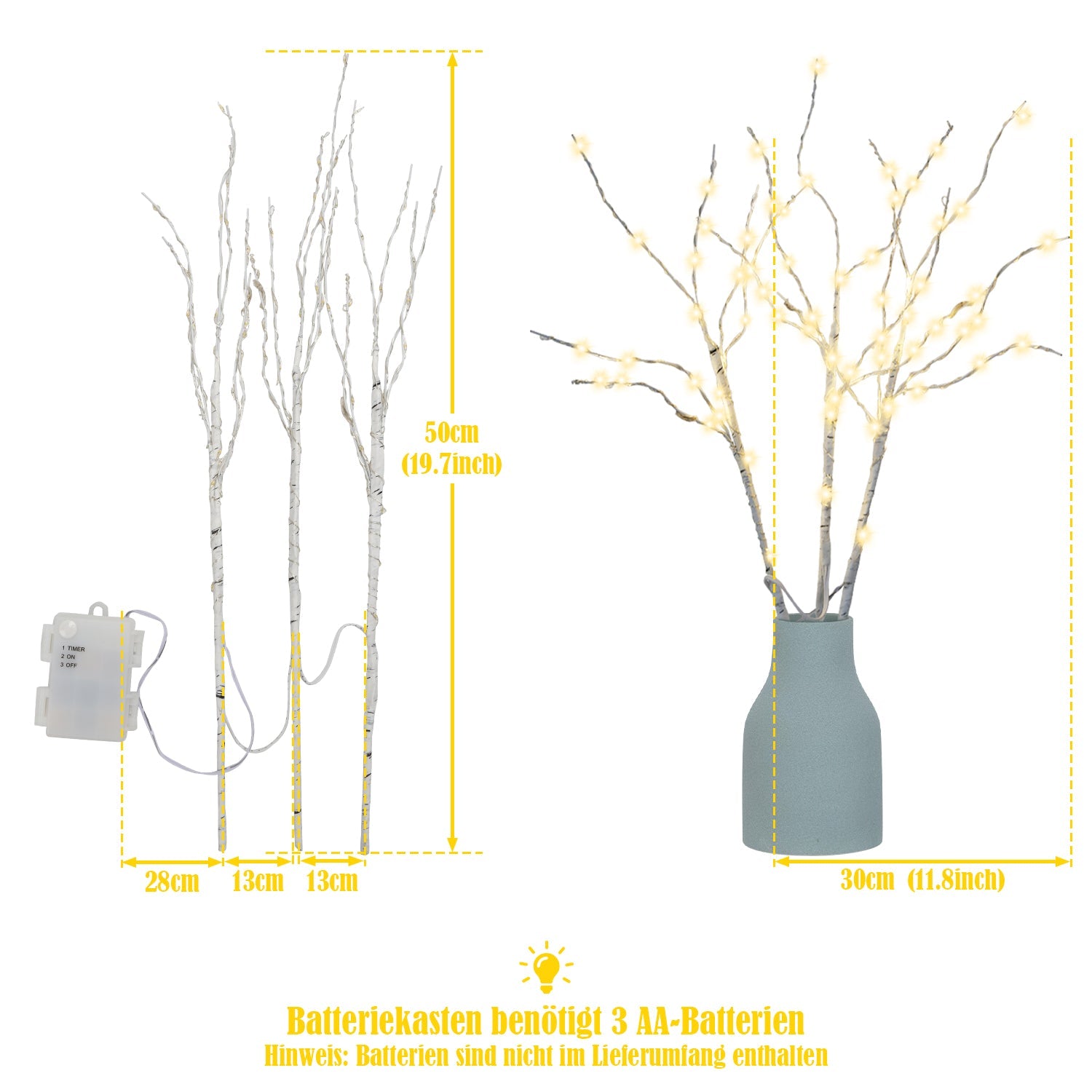 Cosmo Go Lichterbaum Weihnachtsdekoration Warmweiß