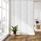 Cosmo Go 3D Wandpaneele 12 Stück 50x50 cm Linear Weiß