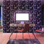 Cosmo Go 3D Wandpaneele 12 Stück 30x30cm Rund Diamant Schwarz