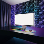 Cosmo Go 3D Wandpaneele 12 Stück 30x30cm Quadrat Diamant Schwarz