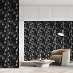 Cosmo Go 3D Wandpaneele 12 Stück 30x30cm Quadrat Diamant Schwarz