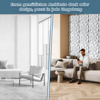 Cosmo Go 3D Wandpaneele 12 Stück 30x30cm Quadrat Diamant Weiß