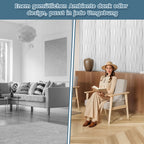 Cosmo Go 3D Wandpaneele 12 Stück 50x50 cm Linear Weiß