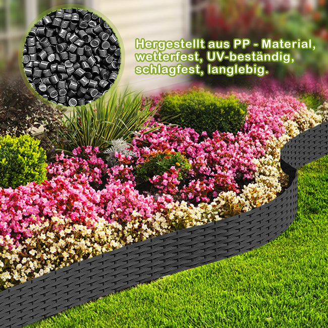 Cosmo Go Rasenkante Gartenpalisade Rattan-Optik Main Image