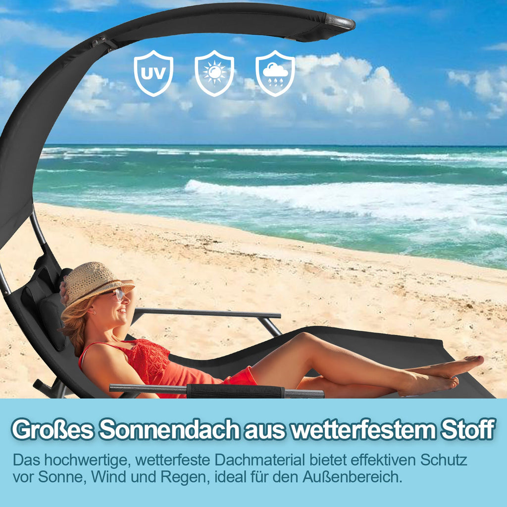 Cosmo Go Doppelliege Sonnenliege mit Sonnendach Outdoor