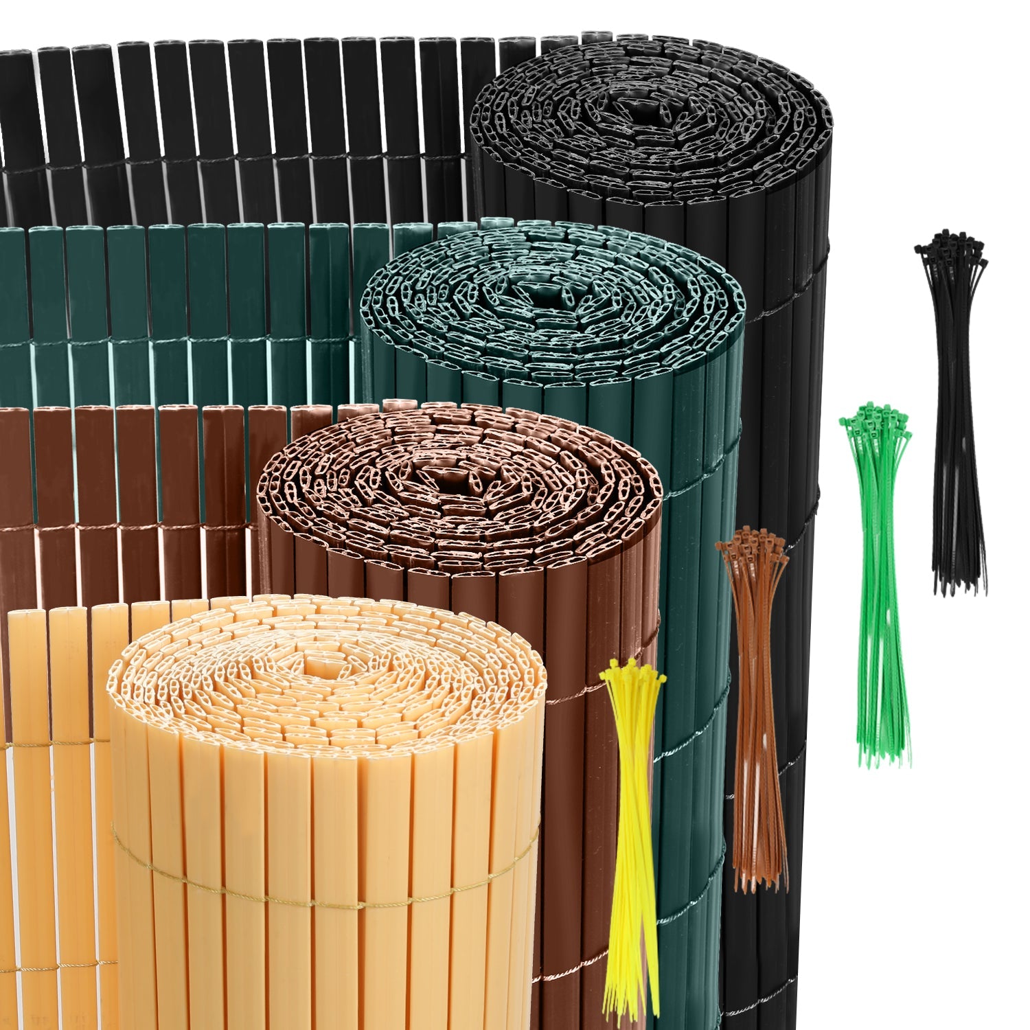 Cosmo Go PVC Sichtschutzmatte mit Kabelbindern